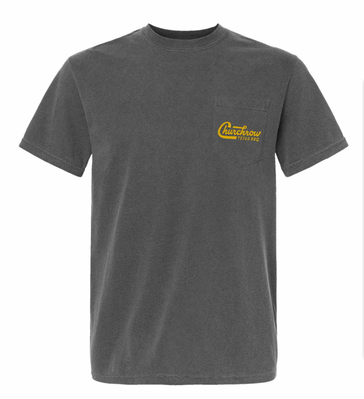 Churchrow – Logo Pocket Tee (Pepper)