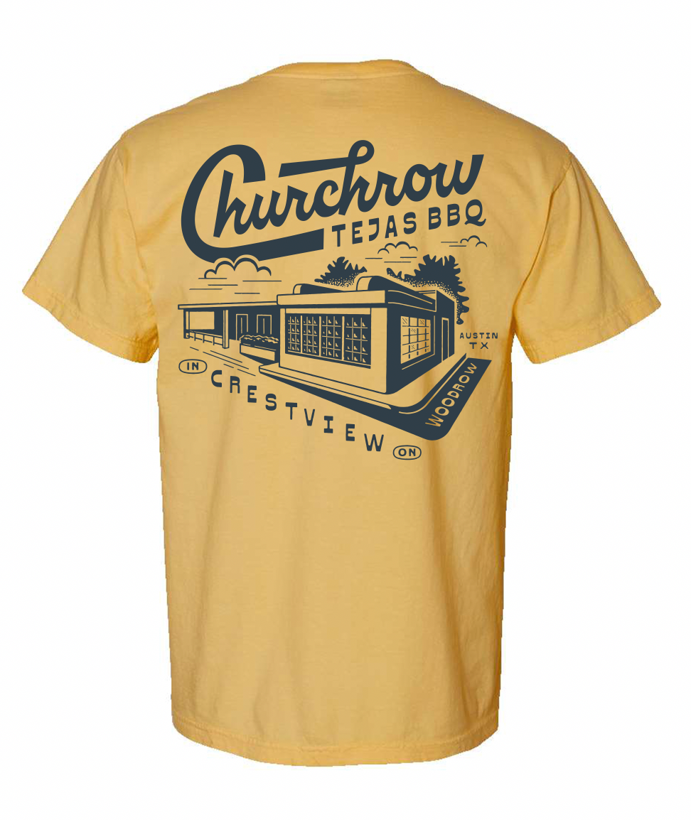 Churchrow – Crestview Tee (Mustard)