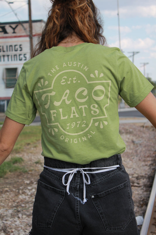 Taco Flats Green Stamp T-Shirt