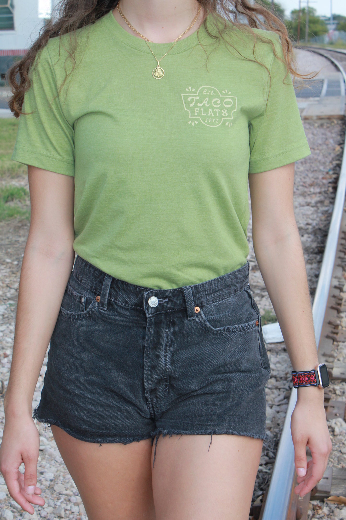 Taco Flats Green Stamp T-Shirt